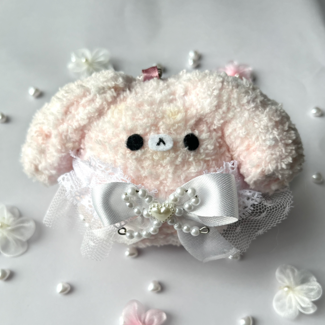 3. pinky bunbun plush keychain