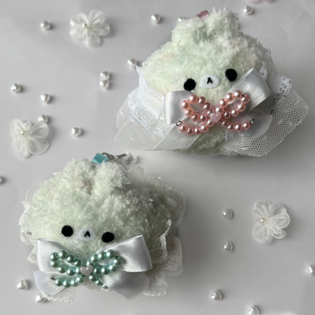 5. cotton and candy bunbun plush keychains